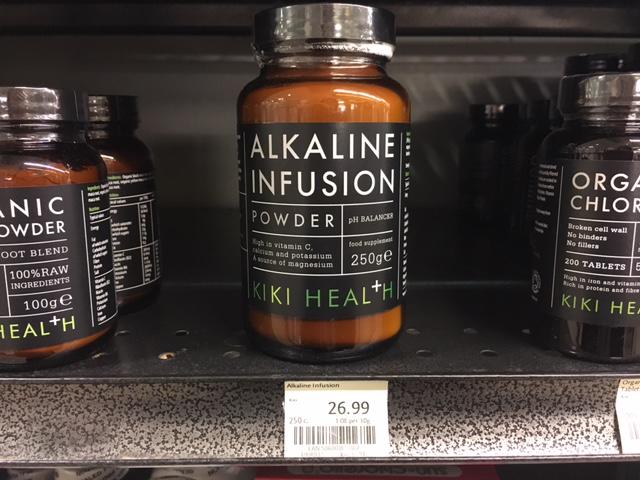 Alkaline infusion powder