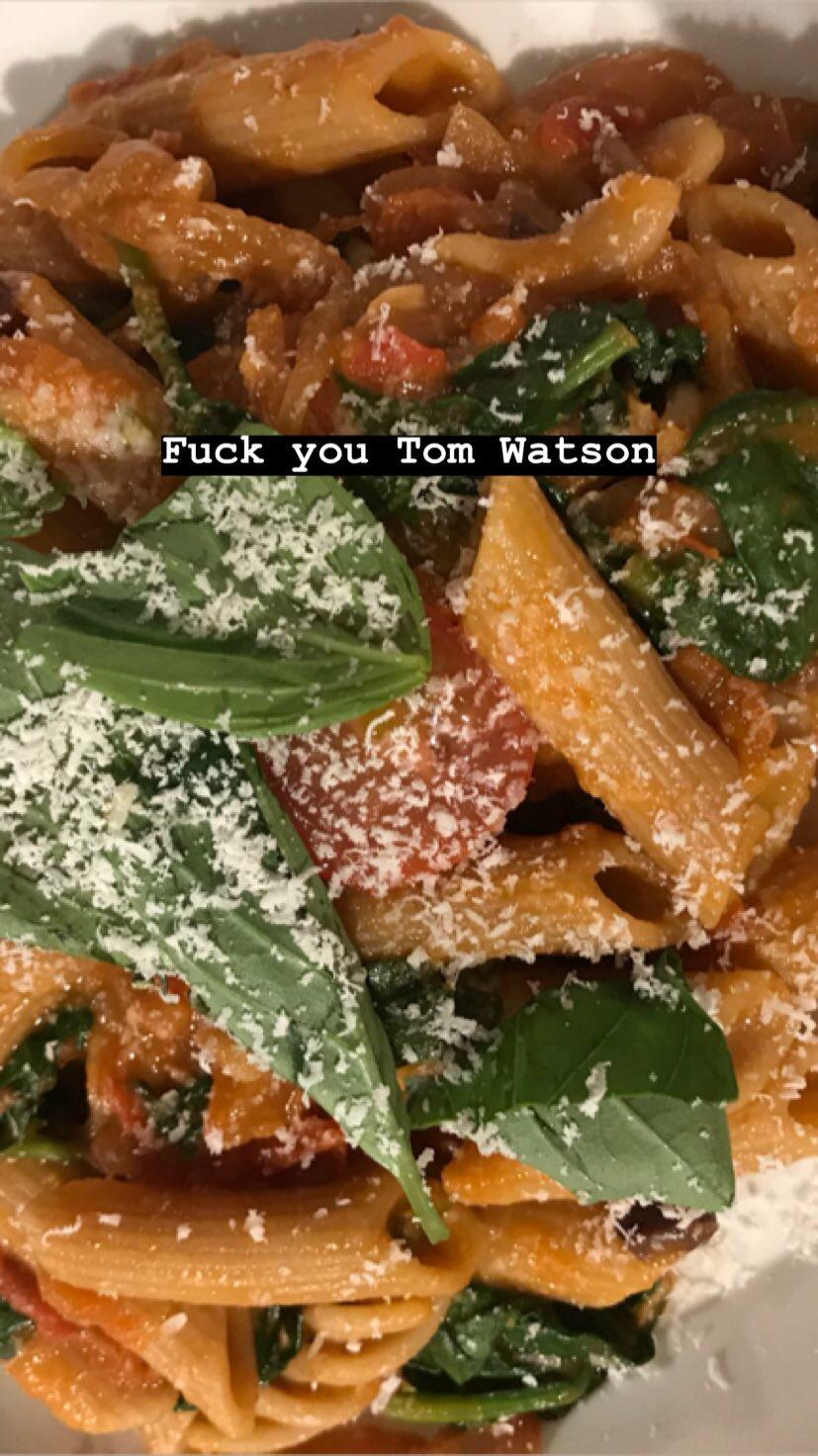 Tom Watson carbohydrates